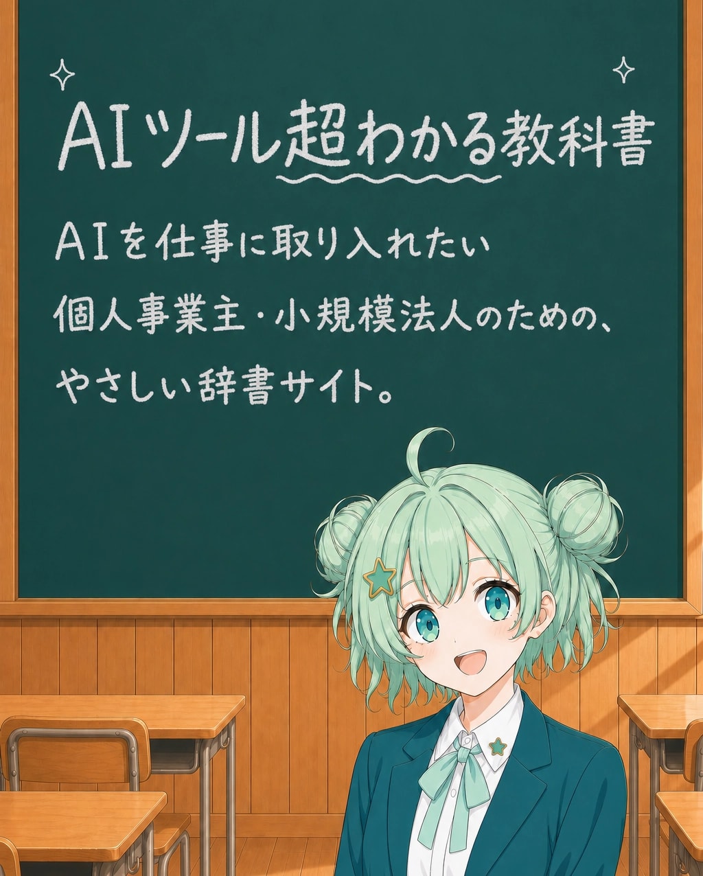 AIツール超わかる教科書。AIを仕事に取り入れたい個人事業主・小規模法人のための、やさしい辞書サイト。目的から引ける、全記事に確認日と公式出典、週1回の定期点検。