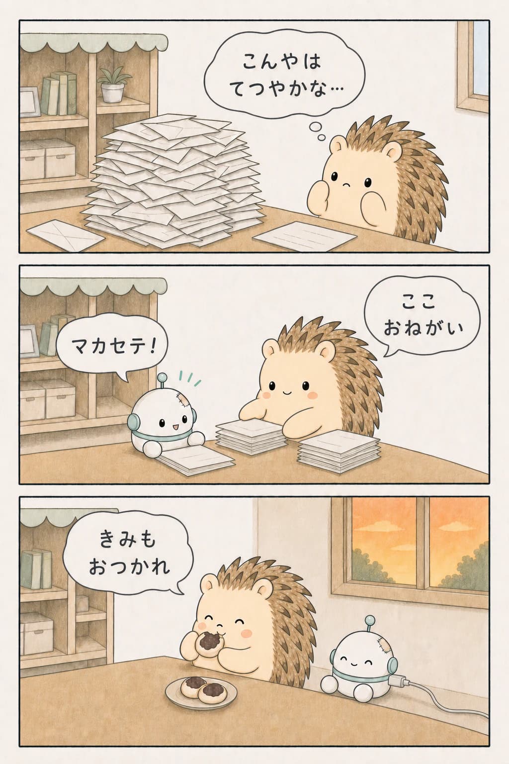 ちまとピコ 第4話「はんぶんこ」の漫画