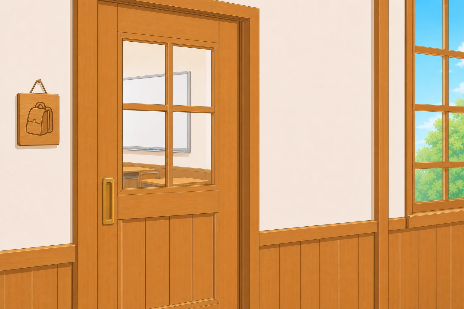 課外授業の閉まっている扉