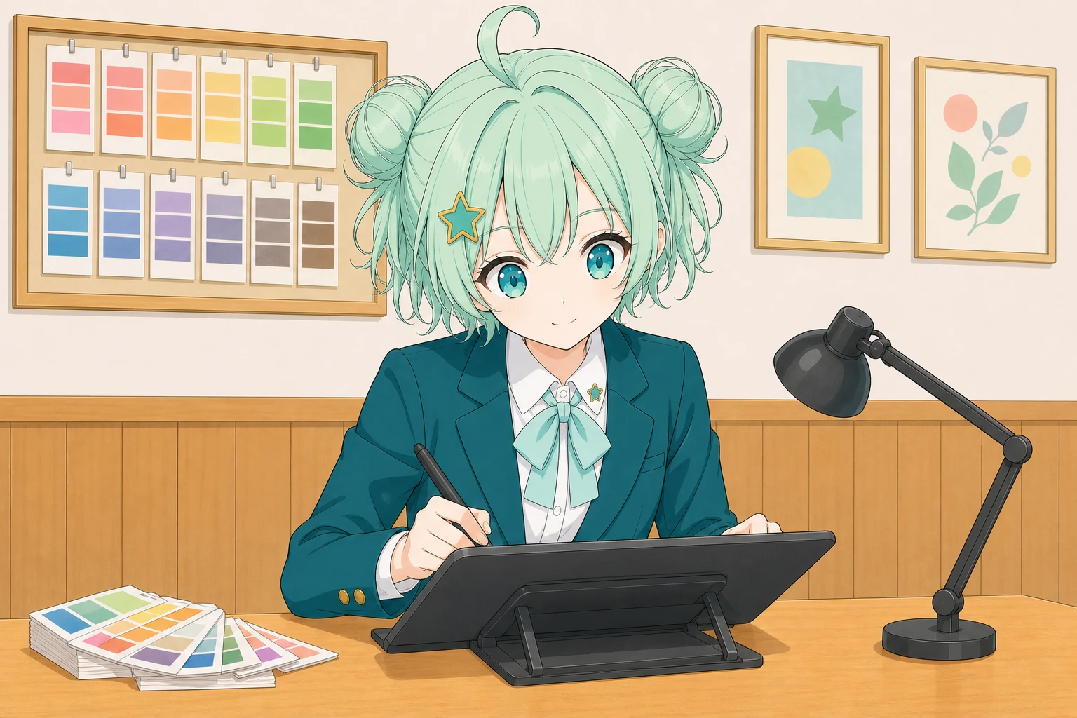 専門クラスで案内するなのは先生