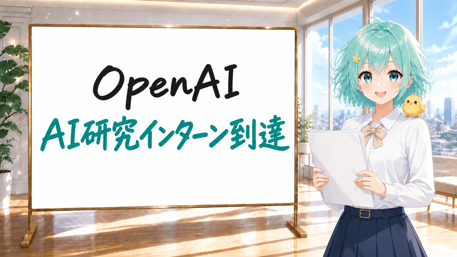 OpenAI／AI研究インターンに到達