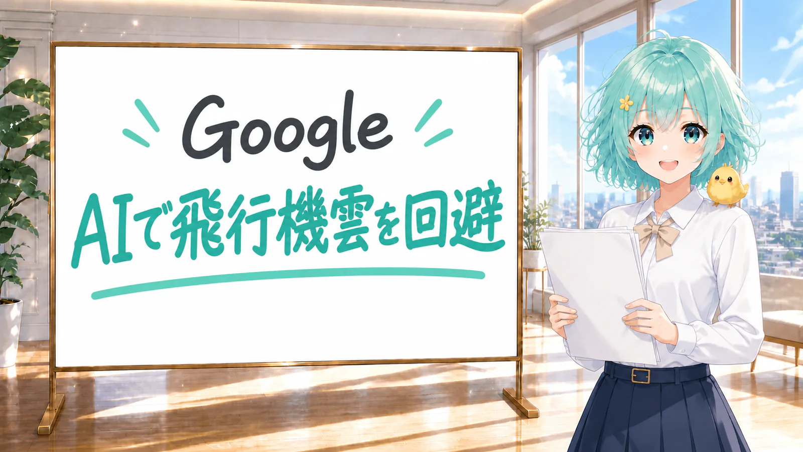 Google／AIで飛行機雲を回避
