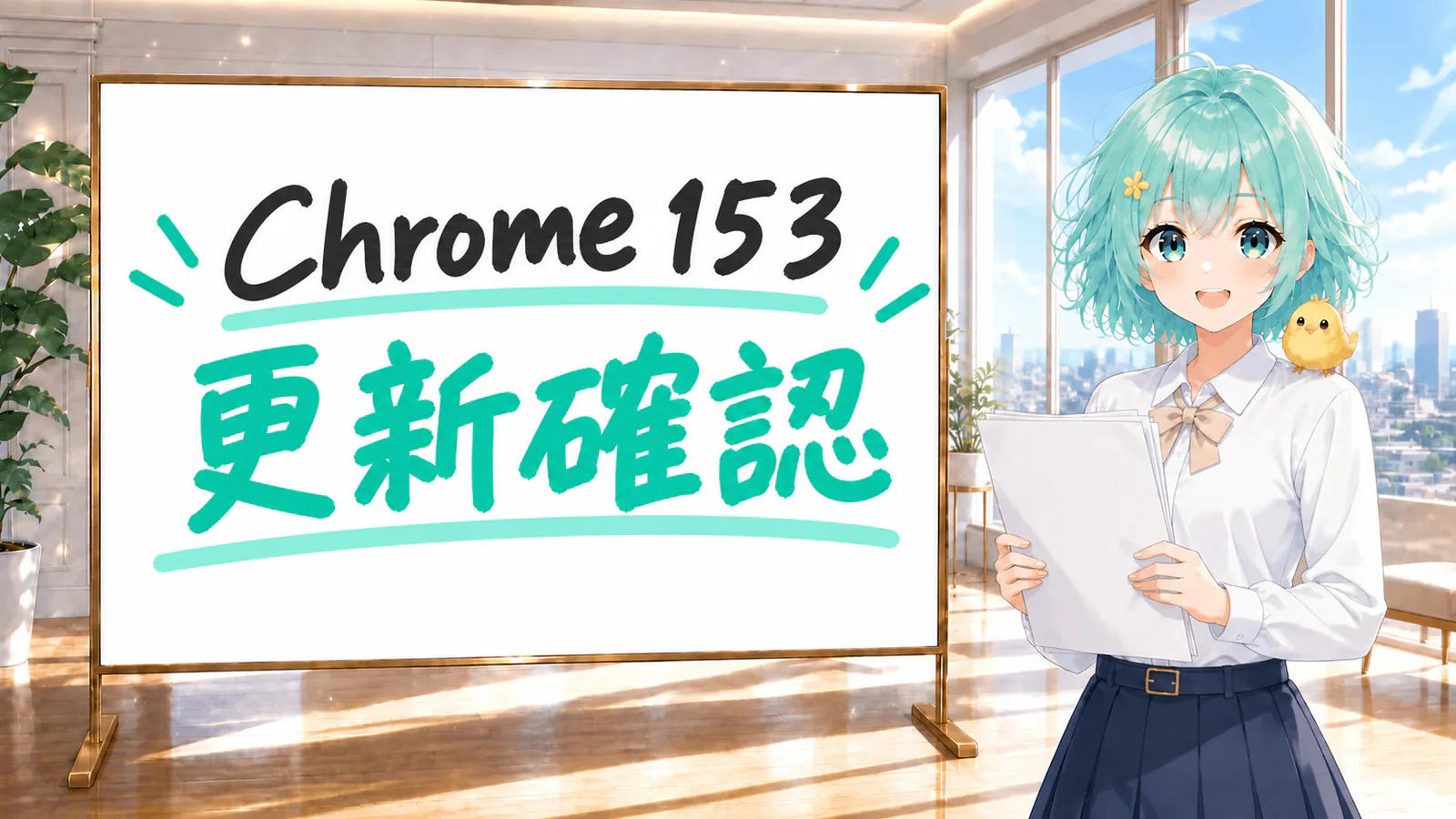Chrome 153の悪用確認済み脆弱性修正を紹介する図