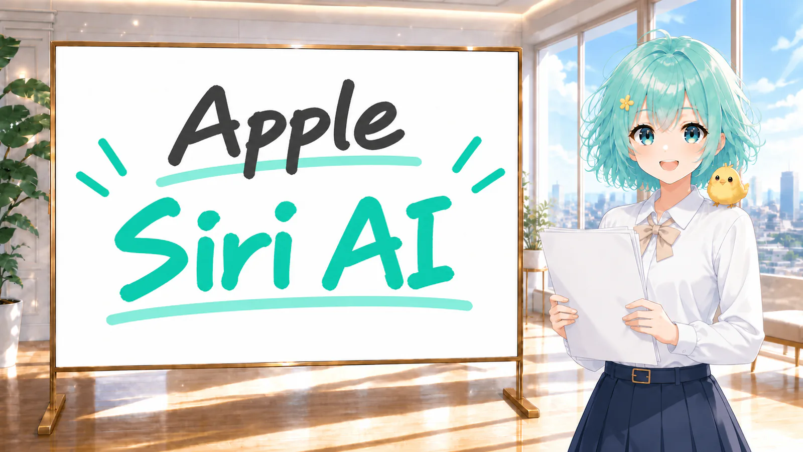 AppleのSiri AIの提供開始時期を紹介する図