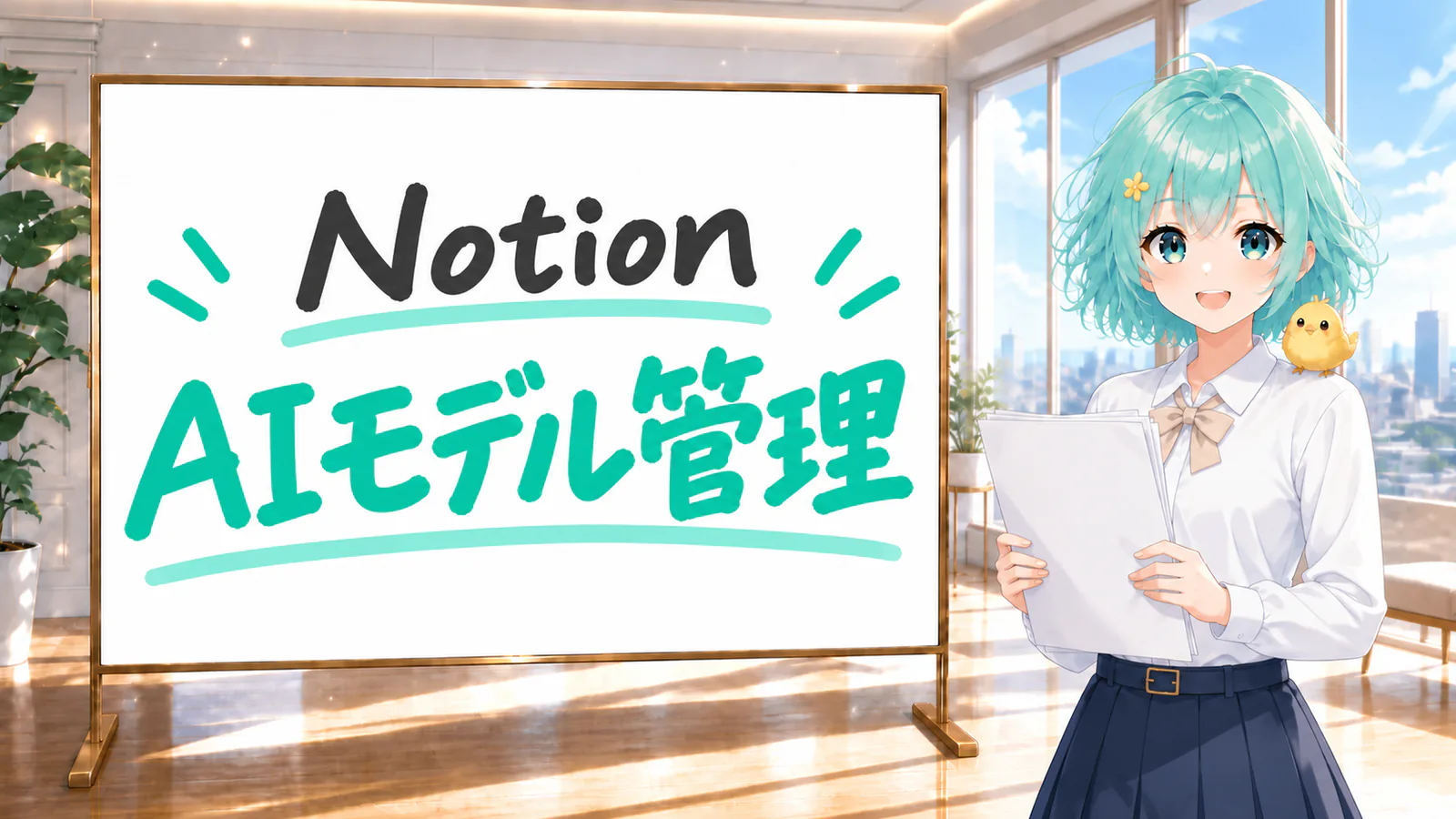 NotionでAIモデルを管理できることを紹介する図