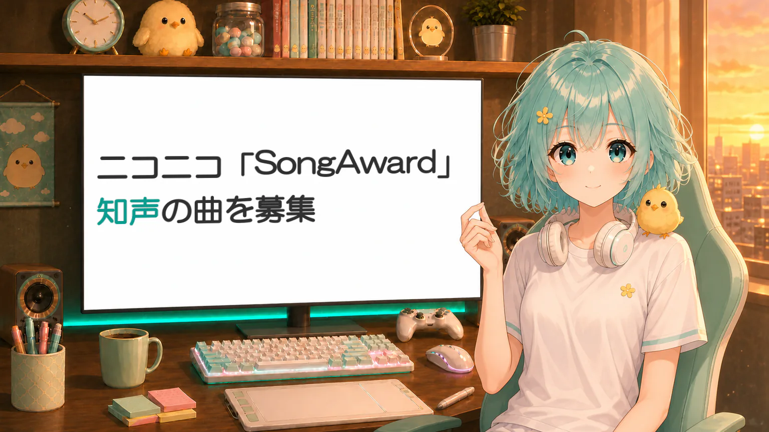 ニコニコ「SongAward」、知声の曲を募集