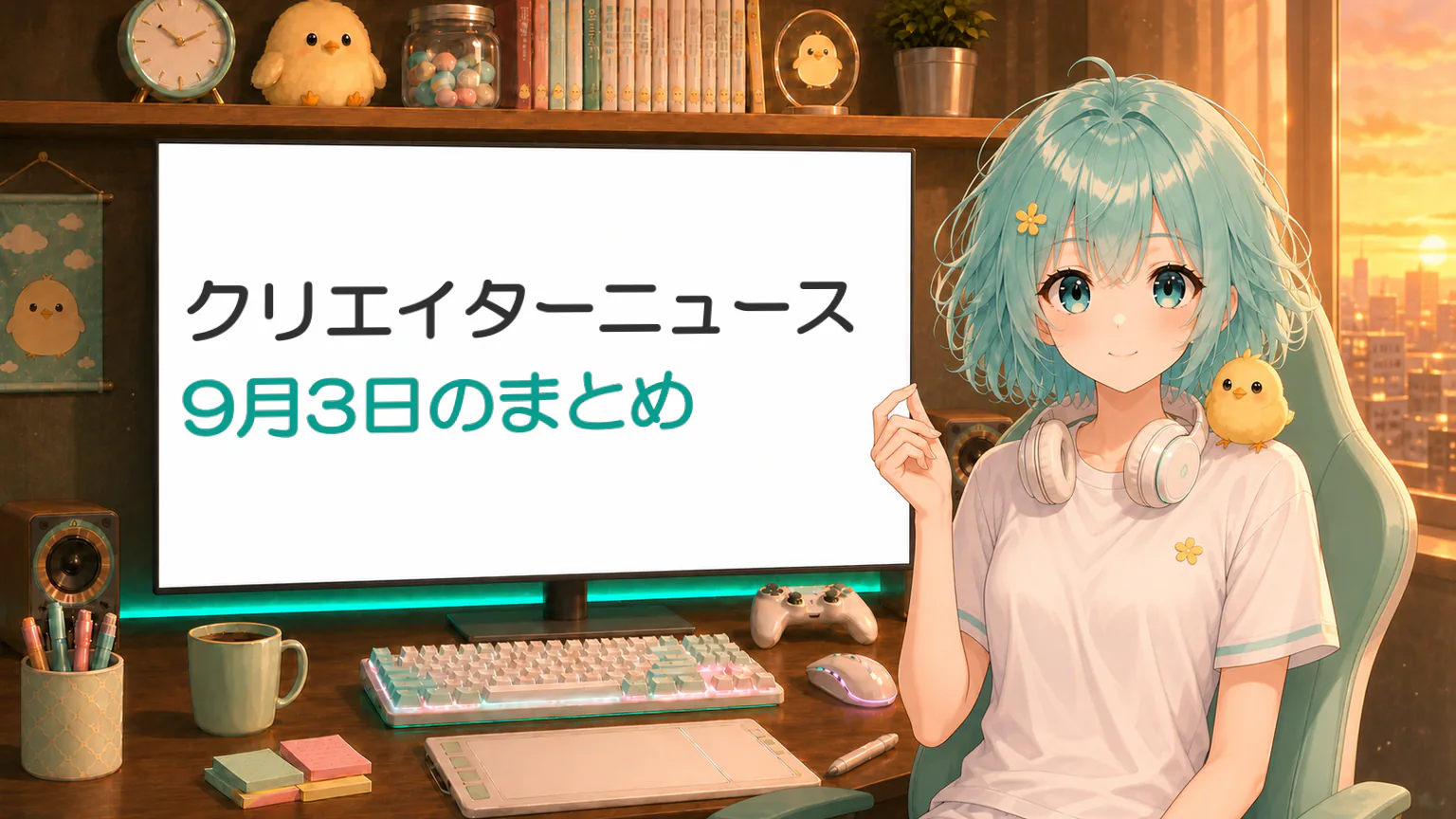 クリエイターニュース、9月3日のまとめ