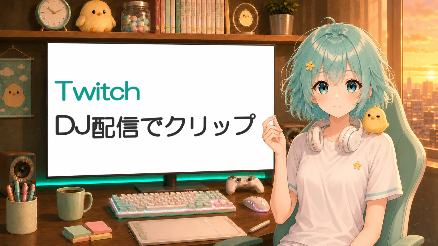 Twitch／DJ配信でクリップ