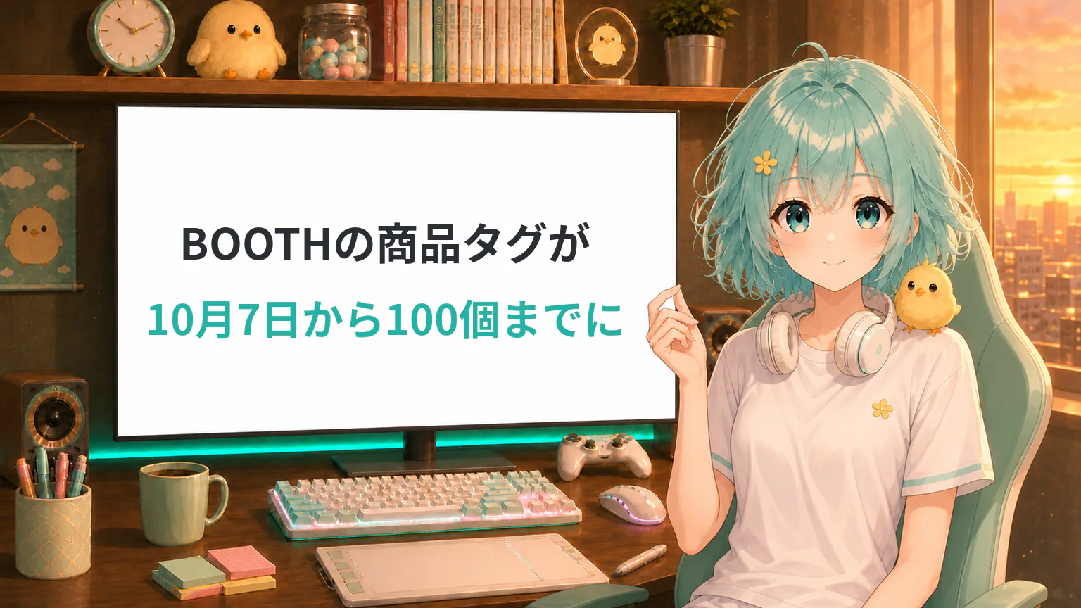 BOOTH／商品タグ100個まで