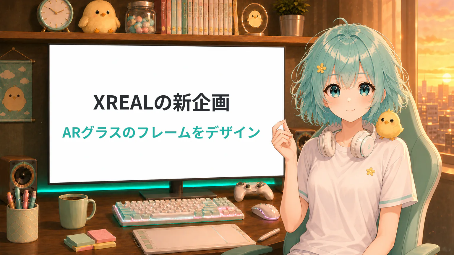 XREAL／ARグラスのフレームをデザイン