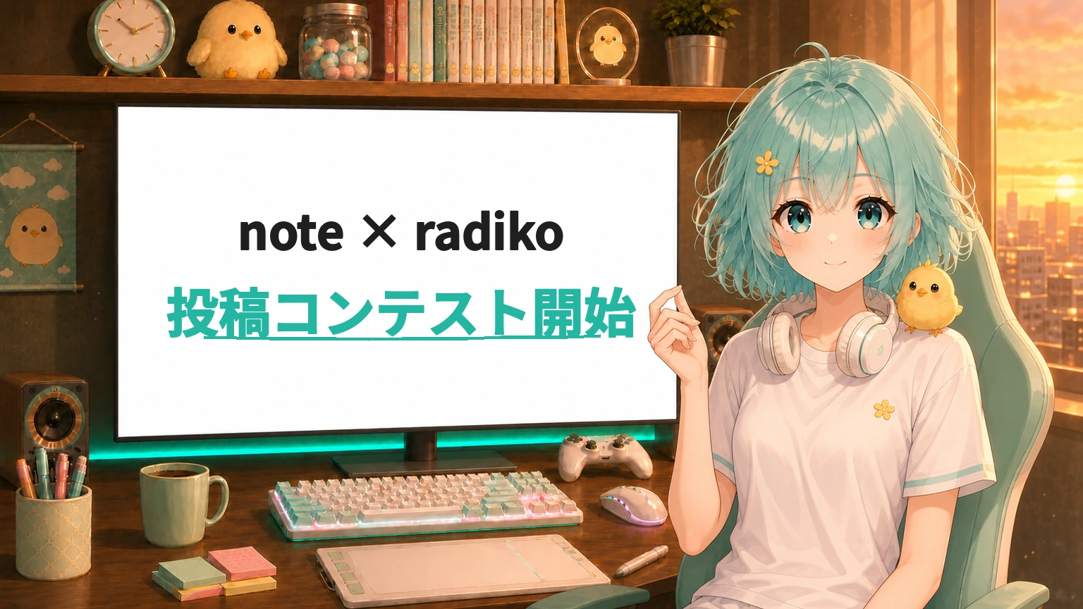note × radiko／投稿コンテスト開始