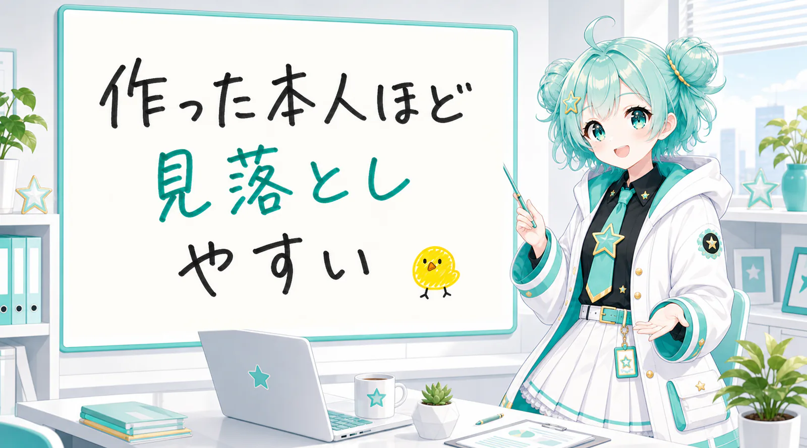 作った本人ほど見落としやすい