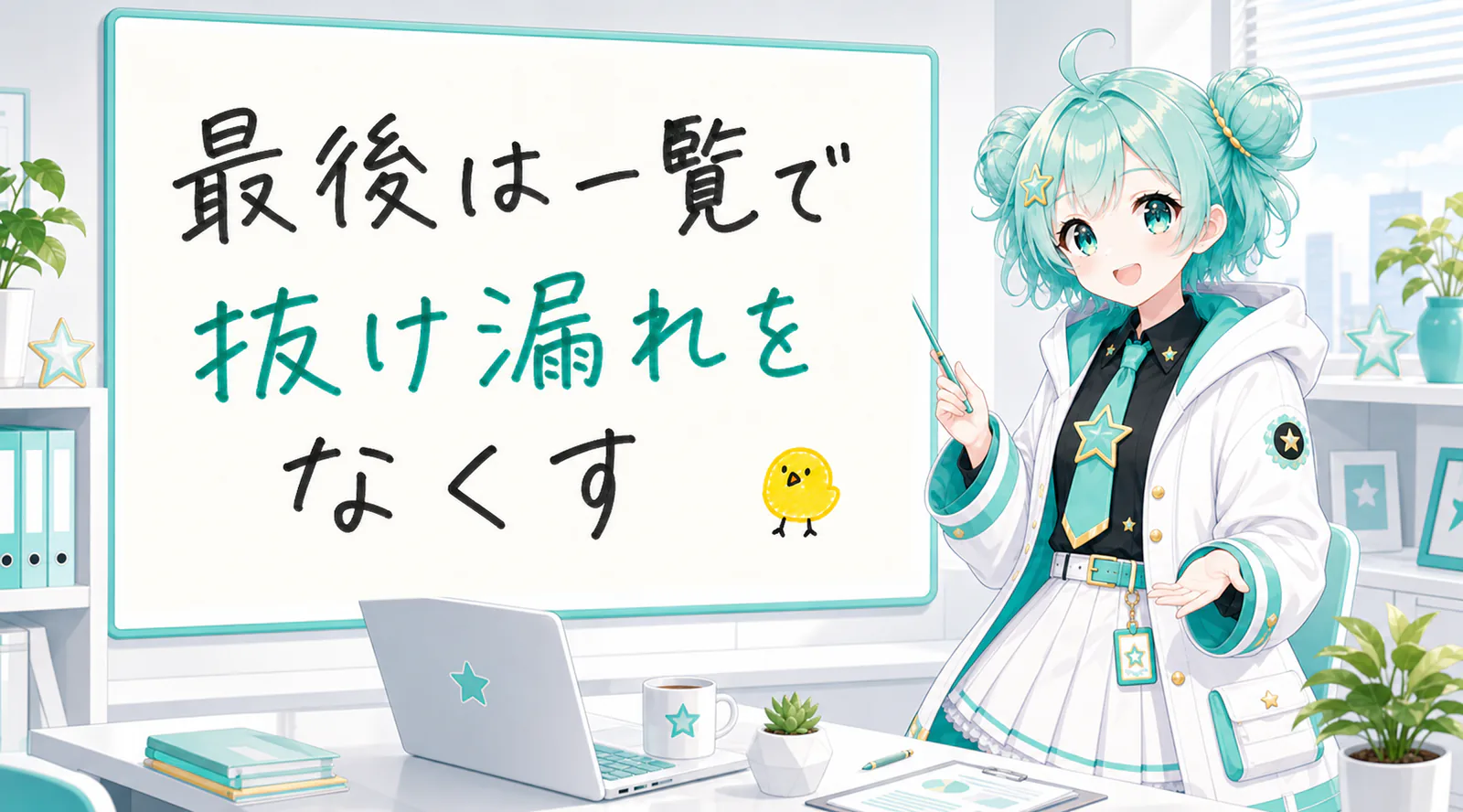 最後は一覧で抜け漏れをなくす