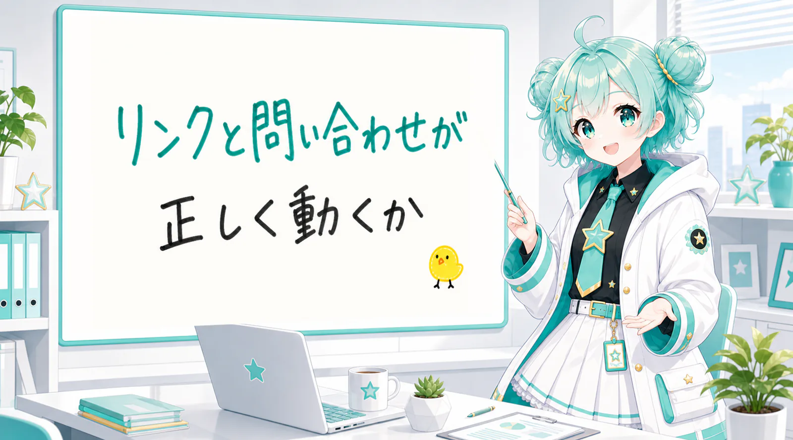 リンクと問い合わせが正しく動くか