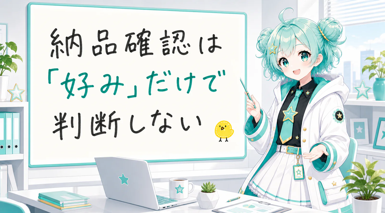 納品確認は「好み」だけで判断しない