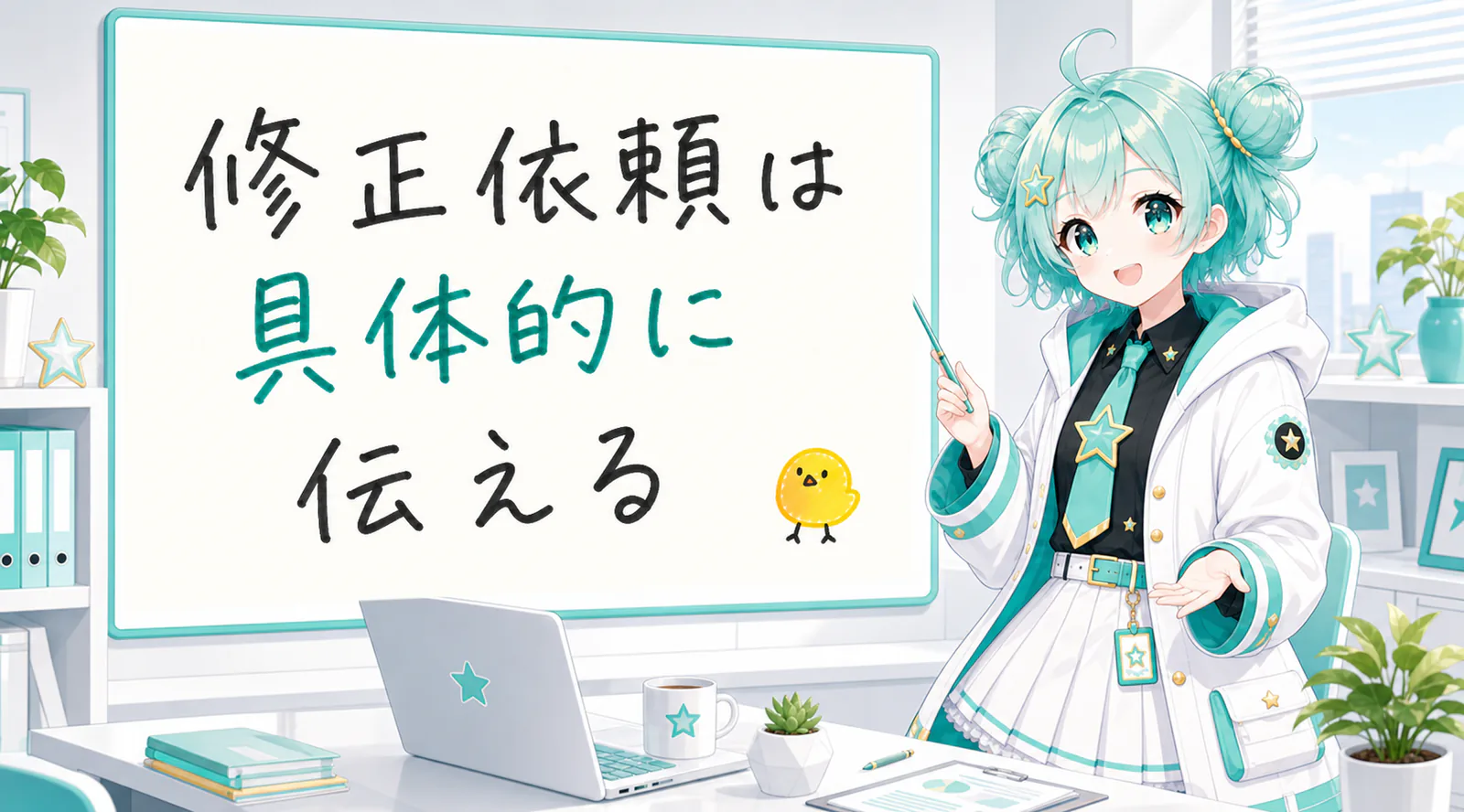修正依頼は具体的に伝える