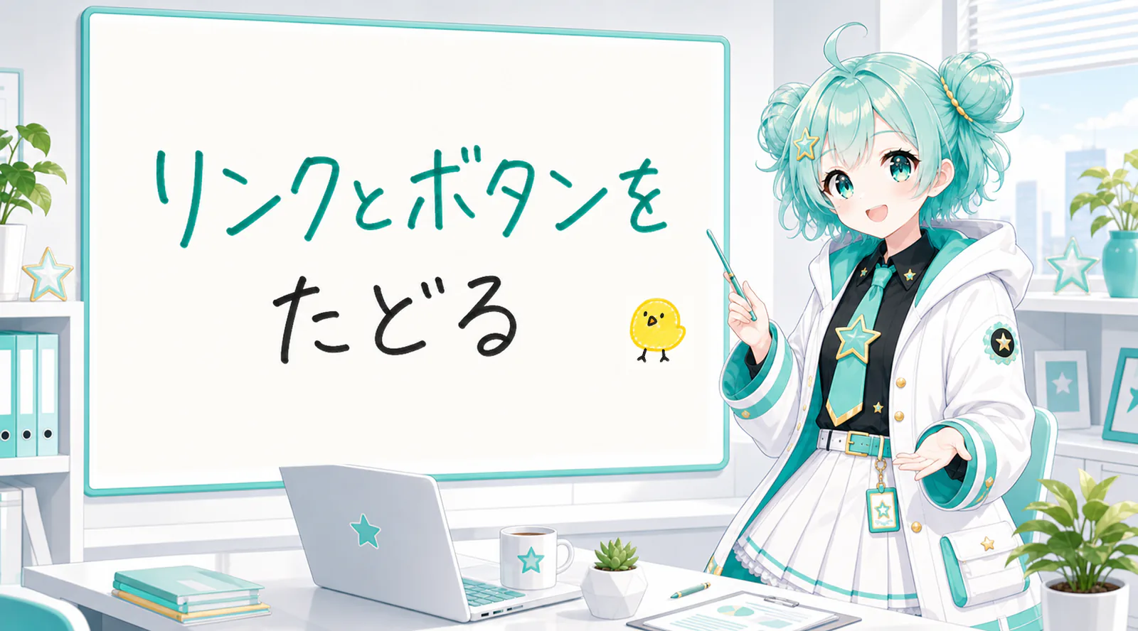 リンクとボタンをたどる