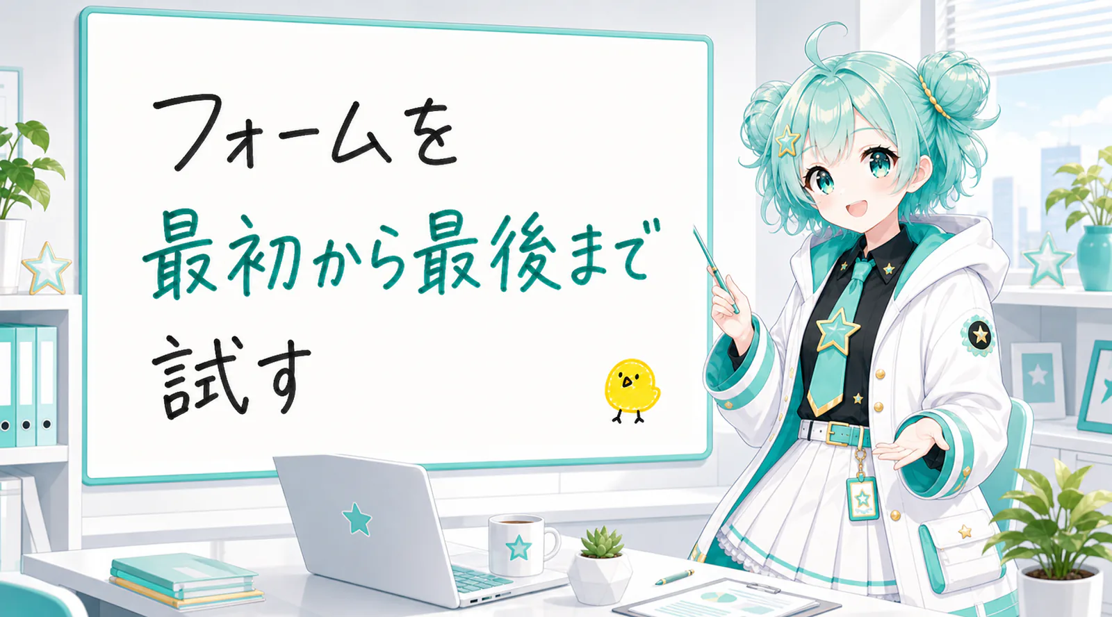 フォームを最初から最後まで試す