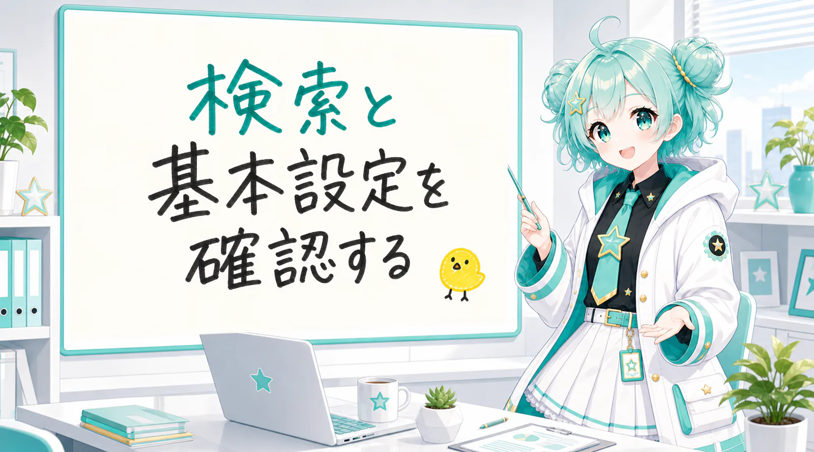検索と基本設定を確認する
