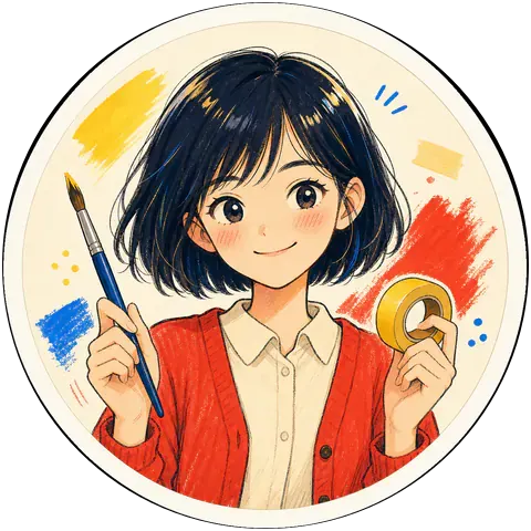 美術班長ミナミの手描き風アバター