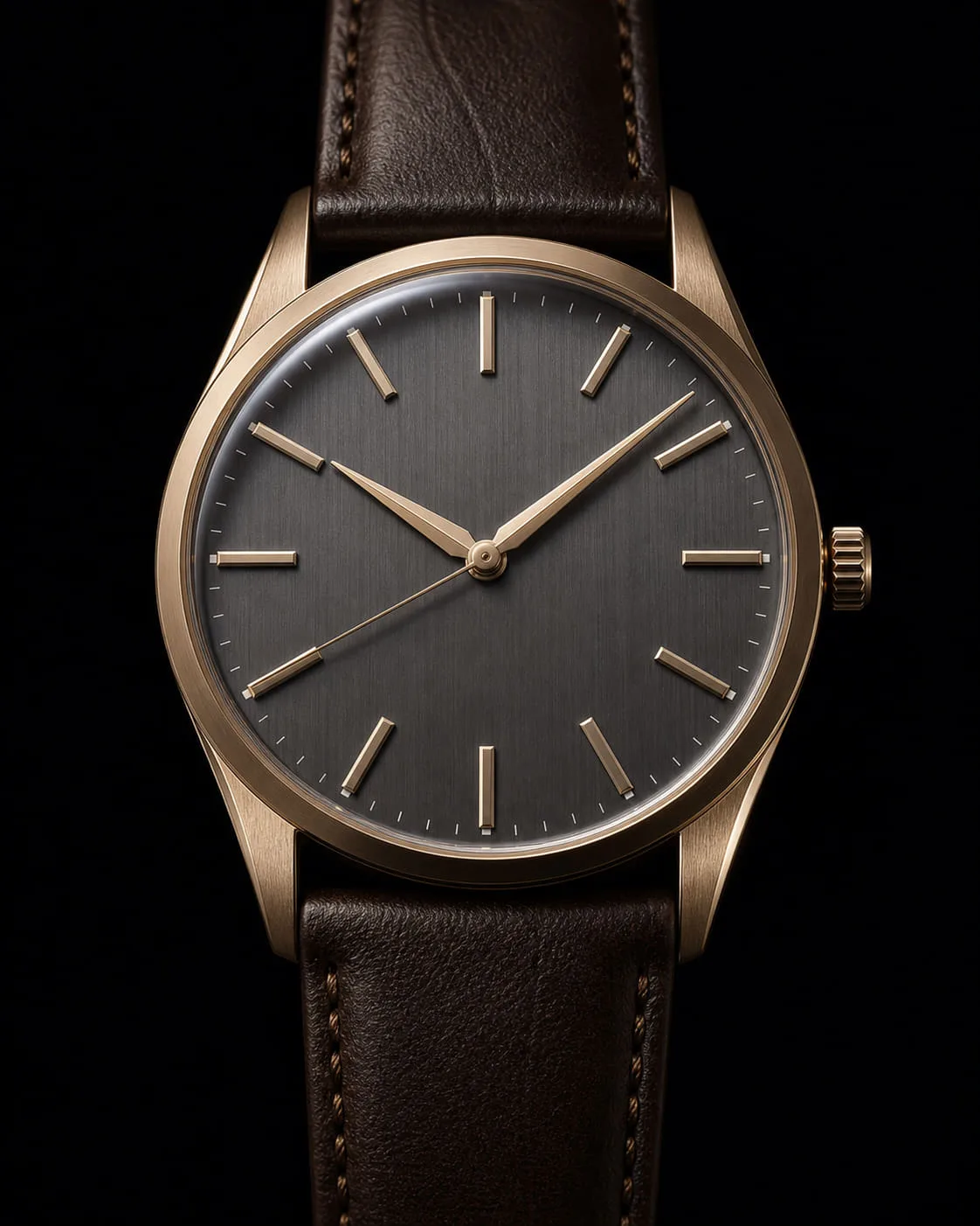 18KシャンパンゴールドケースのAIGUILLE OR